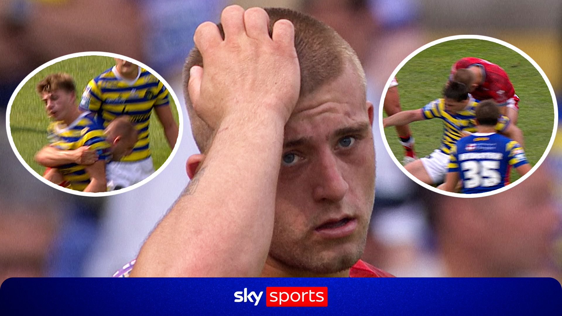 The headbutt that was missed on field | Lewis hit with four-match ban